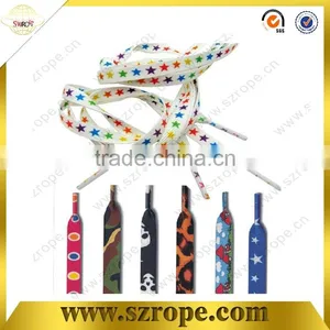 High Quality Cheap Flat Orange Polyester Shoelaces thumbnail-2