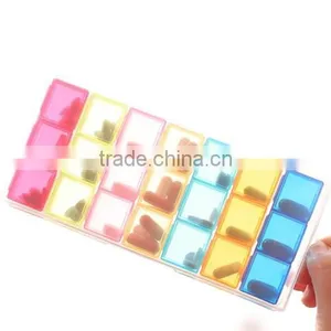 Best Sale Plastic 21 Compartments Pill Box With High Quality, Custom Color ,custom Size,OEM Orders Are Welcome thumbnail-1