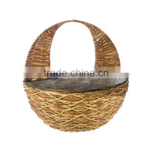 Handmade Decorate Flower Basket Plant Fiber Wall Hanging Planter thumbnail-2