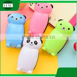 Cartoon Bear Animal Mini Portable Plastic Hand Crank Pressing Led Torch Flashlight With Rope thumbnail-2