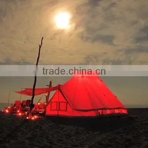 6x4m Waterproof Outdoor Cotton Canvas Luxury Camping Bell Tent thumbnail-2