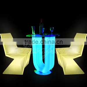 Modern Outdoor Rechargeable Battery Illuminated Led Sofa for Party, Event thumbnail-1