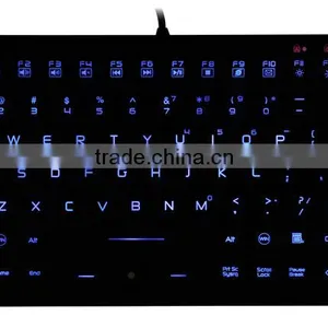 Industrial Silicone Keyboard JH-IKB850BL With Integrated Mouse Buttons and Backlit Waterproof and Washable thumbnail-1