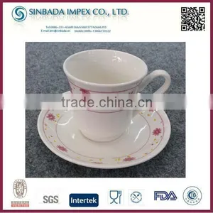 Ceramic Unique Shape Coffee Cup And Saucer thumbnail-1