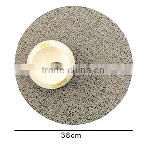 Round EVA Insulation Stain-resistant Dining Room Placemats - Set of 12 thumbnail-5