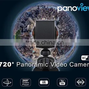 High Quality Waterproof 360 Degree Full View Video Camera VR HD Dual Lens Mini Go Pro HD Sports Camera thumbnail-1