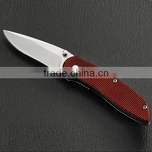 Custom Stainless Steel Camping Knife With Natural Rosewood Handle thumbnail-2