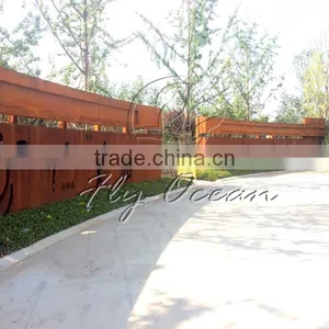 FO-9S04 Garden Decorative Corten Steel Sulpture thumbnail-3