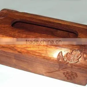 Wooden Tissue Box, Tissue Paper Holder, Paper Holder thumbnail-1