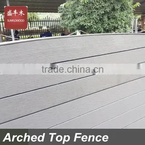 Arch Fence /arched Fence Wpc Fence With Arched Top Panel thumbnail-2