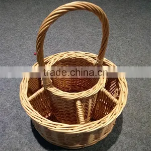 2016 New Design High Quality Wicker Wine Bottle Basket thumbnail-4