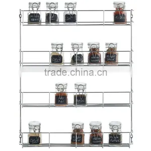 4 Tier Wall Mounted Spice Rack Organizer thumbnail-1