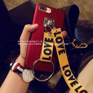 Plastic Hard Cell Phone Back Cover Shell Mobile Phone Cases for IPhone7/7Plus/6/6s/6plus/6splus Neck Lanyard Hang Rope thumbnail-1