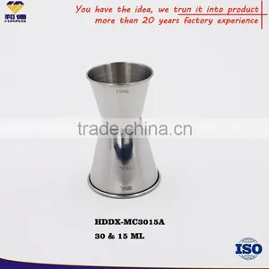 30ml &15ml Steel Jigger With Logo thumbnail-1