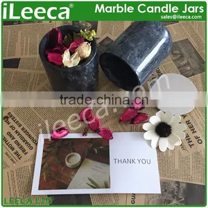 Fashion Silver Lid for Black Stone Candles Jars thumbnail-1