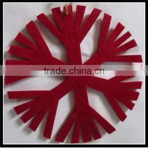 2017 Large Felt Snowflake Christmas Ornament Tree Decoration Made in China thumbnail-1