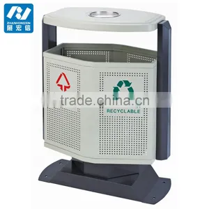 Best Garbage Collection Equipment,metal Open Trash Bin Segregation thumbnail-4