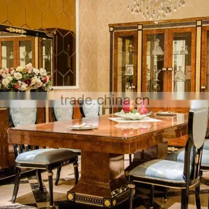 YB69 Luxury Nice Elegant 10 Persons Dining Table With Chairs, Foshan City Classic European Dining Set thumbnail-1