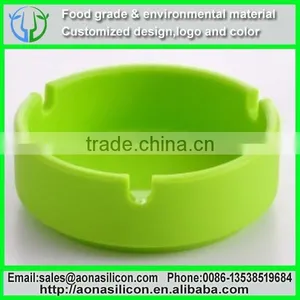 Silicone Topped Ashtray With Center Smash Piller. thumbnail-1