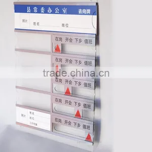 Custom Acrylic Wall Sign Holder Silk Screen thumbnail-1