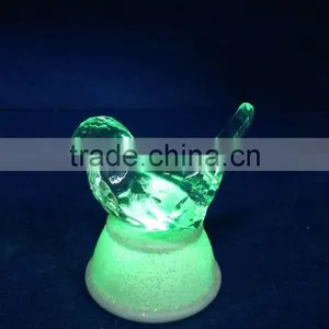 Craft LED 7colors Changing Acrylic Crystal Animal Toys Birds Gift for Sale thumbnail-2