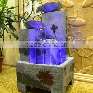 Led Resin Indoor Decoration/ Resin Water Fountain With Led Light thumbnail-2