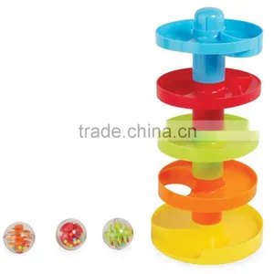 Dongguan Toy Early Childhood Colorful Toy Swirl Ball Ramp From ICTC Factory thumbnail-2