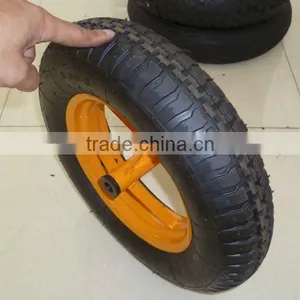 3.50-8 Pneumatic Rubber Wheel thumbnail-1