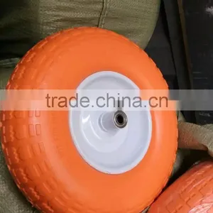10 Inch Wheel Tire, Flat Free Tire ,tyre pu Foam Tyre 4.10/3.50-4 thumbnail-3