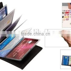 2016 Best Selling Wholesale on Slim Leather Wallet Card Holder thumbnail-2