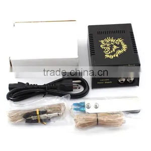 NEW LCD Digital Tattoo Machine Power Supply Clip Cord Stainless Steel Foot Pedal thumbnail-1