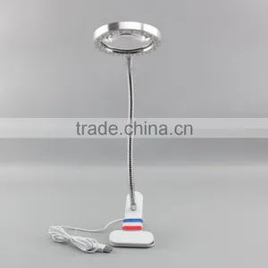 2016 Latest Popular Fashionable New Design Gooseneck Clip Reading Magnifier With LED Light thumbnail-5