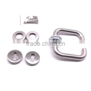 ANSI UL Fire Rated Hotel Stainless Steel Mortise Privacy Passage Door Handle Lock thumbnail-2