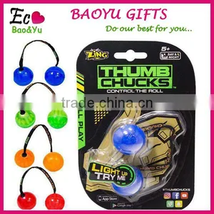New Fidget Toys Begleri Thumb Chucks Finger Yoyo Anti Stress Toy Yoyo Ball Glow In The Dark thumbnail-1