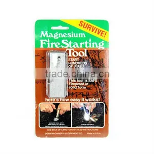 Survival Camping Hiking Emergency Fire Starter Flint Match Lighter KeyChain thumbnail-1