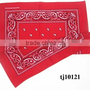 Custom Designer Red and White Love Shaped Polyester Cotten Kerchief thumbnail-2