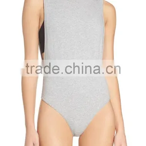 Bodysuit Extenders Crewneck Sleeveless Low-cut Armholes Bodysuits Jumpsuits Yoga thumbnail-3