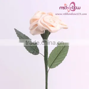 White Satin Ribbon Bridesmaid Bouquets thumbnail-5