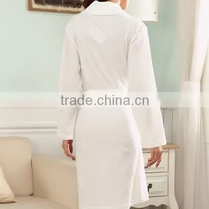 High Quality Couples Waffle Bathrobe,100 Cotton Bathrobe Foe Couple,white Waffle Ladies Dressing Gown thumbnail-6