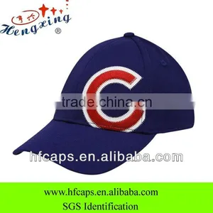 2013 Ladies and Mens Blue 6 Panels Custom Applique Letter 3D Embroidery Baseball Caps and Hats thumbnail-1