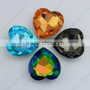 Black Diamond Heart Crystal Acrylic Rhinestones, Garment Accessories thumbnail-3