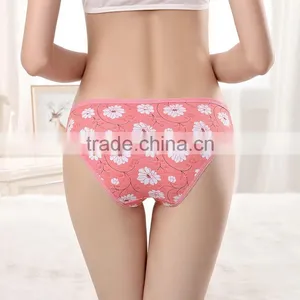 Beautiful Flower Printed Underwear Cotton Girls Briefs Sexy Panties thumbnail-3