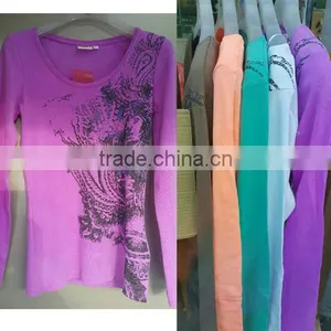 Stocked Alot Sale 5colors Women Long Sleeves T-shirts thumbnail-1