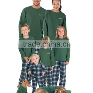 2016 Wholesale Family Flannel Design Your Own Pajamas thumbnail-1