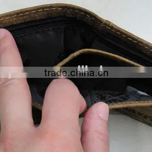 Fashion Direct Factory Hot Designer Brown Button Leather Luxury Purse thumbnail-2