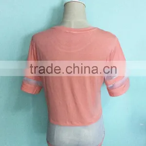 Hollow Out Girl Tshirt With Picture Pattern thumbnail-3