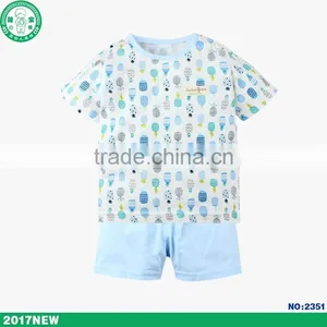 2017 Summer Fashion Cute Short Sleeve Baby Clothing Sets thumbnail-6