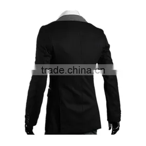 High Quality Balck and Gary 2 Colors for Choice Cheap Price Mens Grey Blazer thumbnail-3