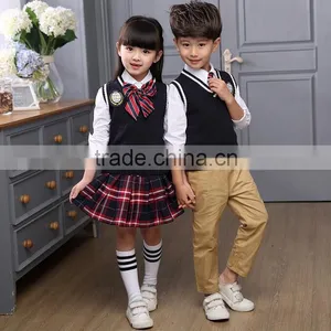 Custom Latest Design Kids School Clothes Sale Quality School Uniforms for Boys and Girls thumbnail-2