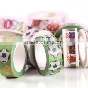 1.5cm*10m Multicolor Washi Tape Customizable Size Adhesive Paper Tape Tear by Hand Removeable Paper Tape thumbnail-2